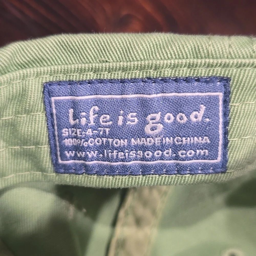 Life is good. Kids' Baseball Cap (Size 4-7T) - Light Green